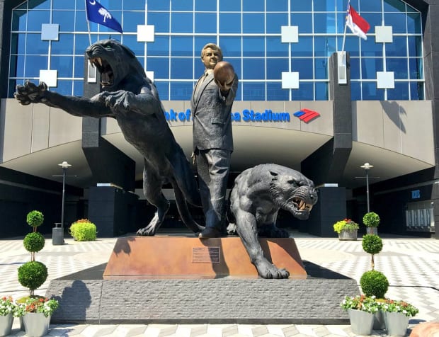 Peyton Manning statue at Lucas Oil Stadium: permanent, like his legacy