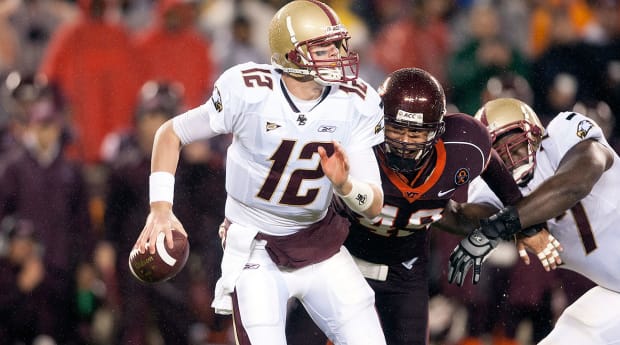 Back at Boston College, QB Ryan offers encouragement