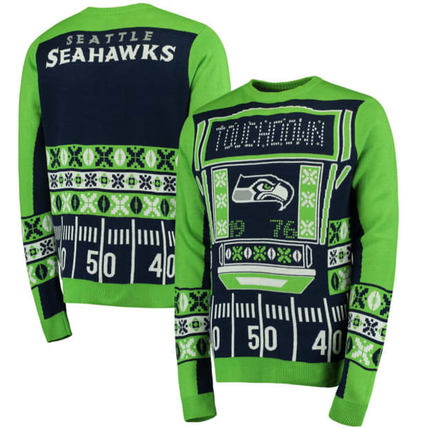 Philadelphia Eagles Bluetooth Light Up Ugly Sweater - Green