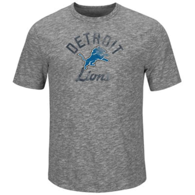 Detroit Lions Men's 47 Brand Heathered Grey Triblend Tshirt with Weathered  Lion - Detroit City Sports