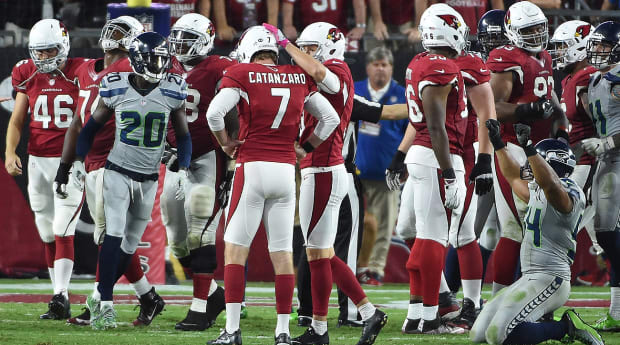 Kickers miss chip shots in OT, Cardinals and Seahawks end in rare