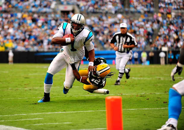 Cam Newton dabbed all over the Cardinals, is poised to dab all over Peyton  Manning and the Broncos.