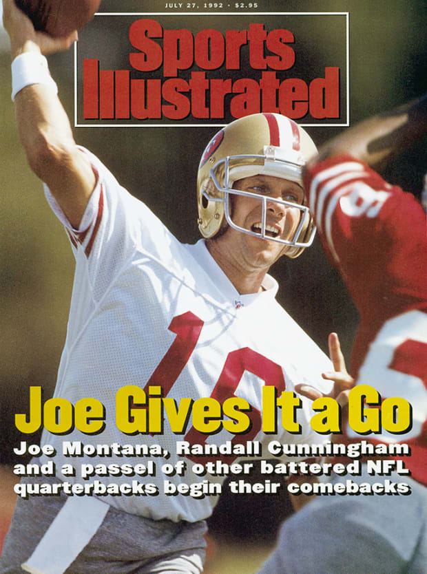 Joe Montana Action '90 San Francisco 49ers NFL QB Superstar Vintage –  Sports Poster Warehouse