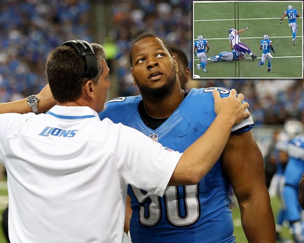 Ndamukong Suh of Detroit Lions suspended for playoff game - ESPN