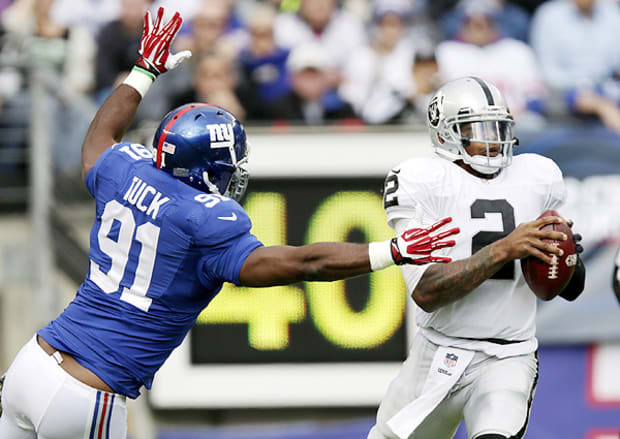 LaMarr Woodley joins Justin Tuck on Oakland Raiders defense - Sports  Illustrated