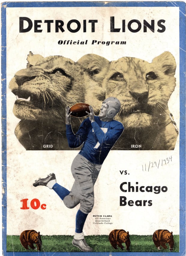 The Detroit Lions' First Thanksgiving Day Game at Briggs Stadium - Vintage  Detroit Collection