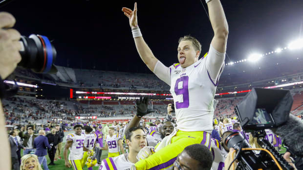 Carolina Panthers running back Christian McCaffrey, left, and Cleveland  Browns wide receiver Jarvis Landry exchange jerseys after an NFL football  game, Sunday, Dec. 9, 2018, in Cleveland. (AP Photo/Ron Schwane Stock Photo  