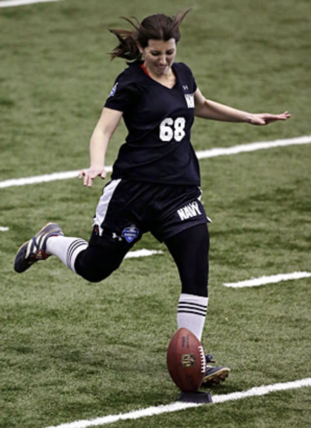 Lauren Silberman disappoints as first woman to tryout at NFL Regional  Scouting Combine – New York Daily News