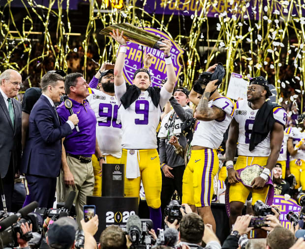 Burrow, LSU cap magical season, beat Clemson 42-25 for title