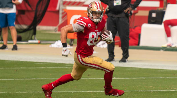 George Kittle's college stats pale in comparison to NFL stats