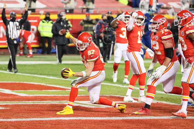 Travis Kelce uses The Rock's catchphrase after Chiefs win AFC title