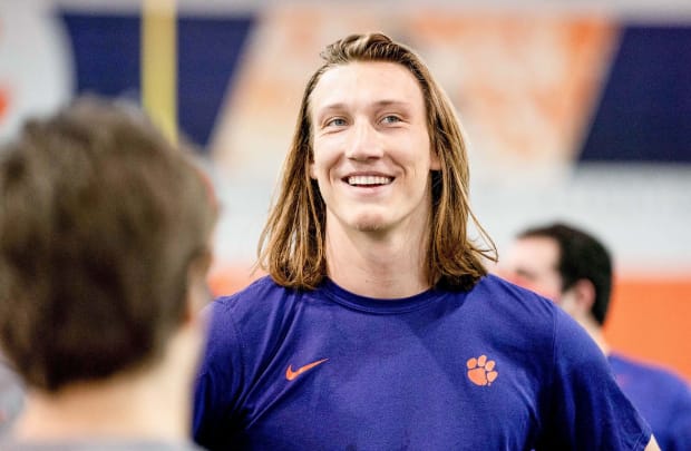 Trevor Lawrence of the Jacksonville Jaguars smiles after the News Photo  - Getty Images