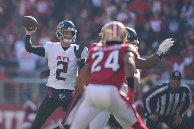 Falcons failures near goal line lead to 31-13 loss to 49ers - The