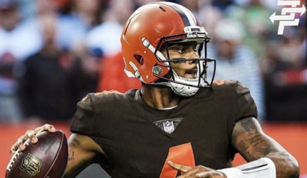 JPAFootball on X: Deshaun Watson's Instagram story showing his new #Browns  jerseys. Look in the back and you'll see a #Falcons jersey   / X