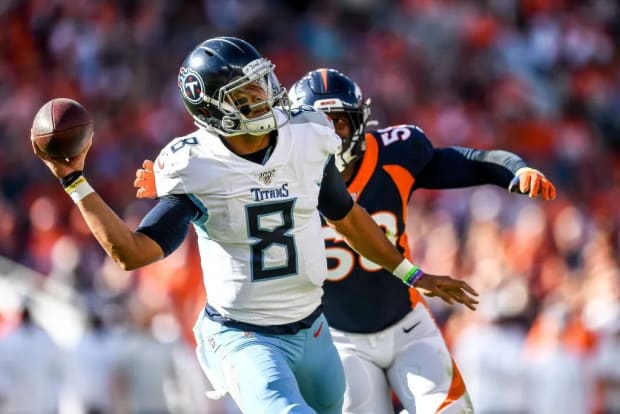 Marcus Mariota willing to mentor teammates, talks reuniting with Arthur  Smith