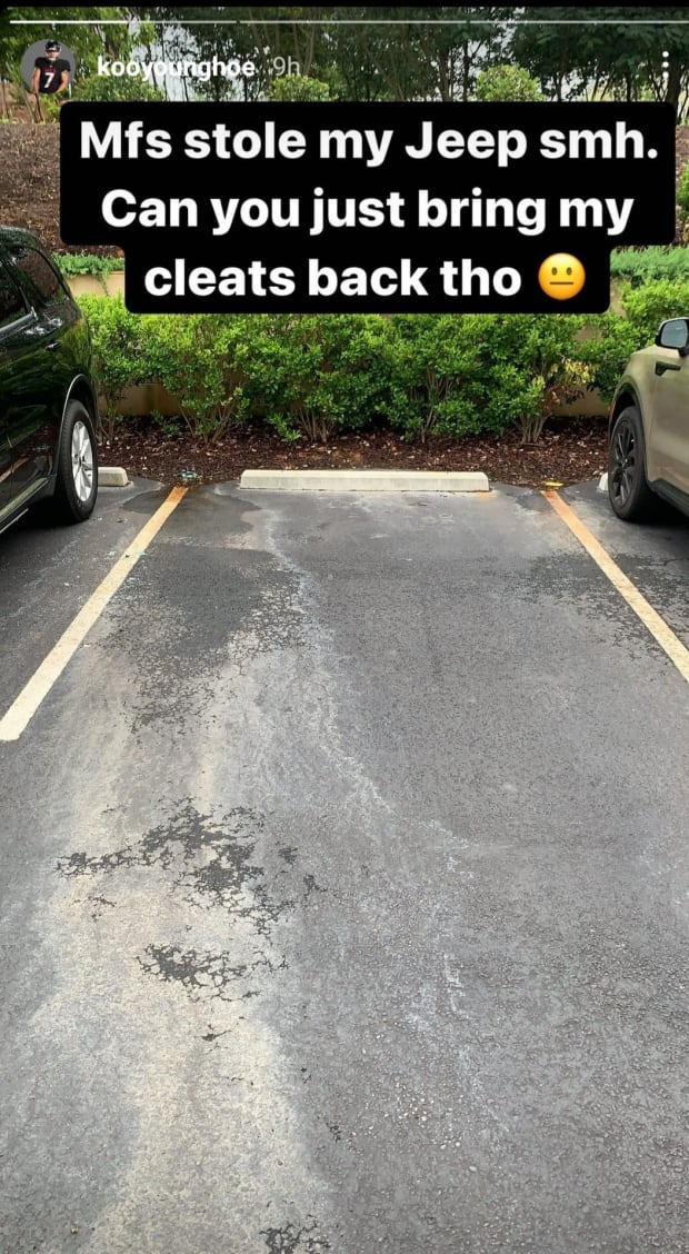 Falcons' Younghoe Koo Says His Jeep Was Stolen with His Cleats Inside in IG  Posts, News, Scores, Highlights, Stats, and Rumors