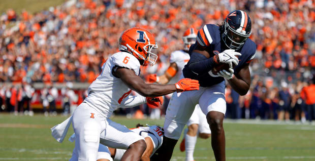 Jelani Woods Catches Game-Winning Touchdown to Lift Colts Over Chiefs -  Sports Illustrated Virginia Cavaliers News, Analysis and More