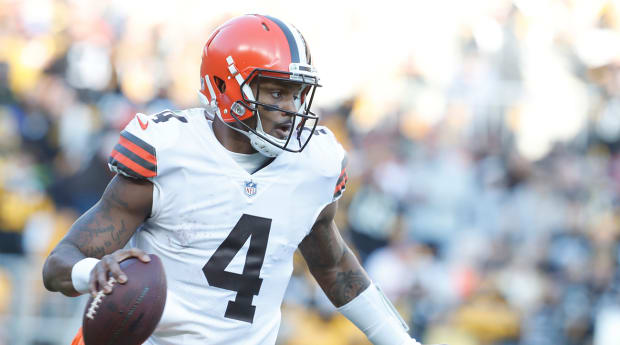 Browns QB Deshaun Watson sitting out with shoulder injury; rookie  Thompson-Robinson starts vs Ravens – KXAN Austin