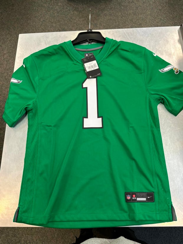 Nike Women's Philadelphia Eagles Jalen Hurts #1 Alternate Kelly