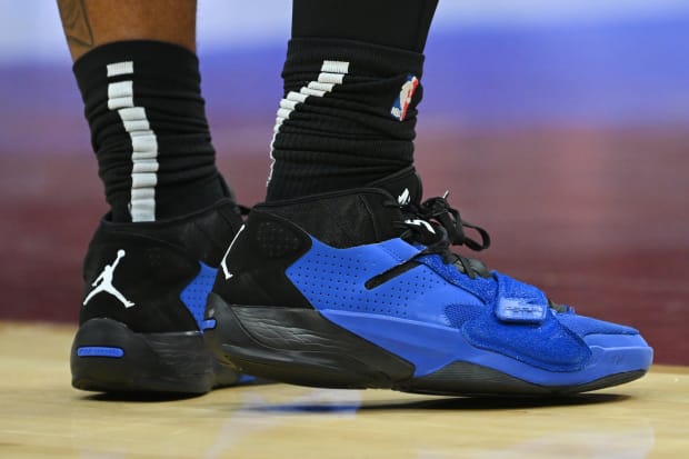 blue jordans basketball shoes