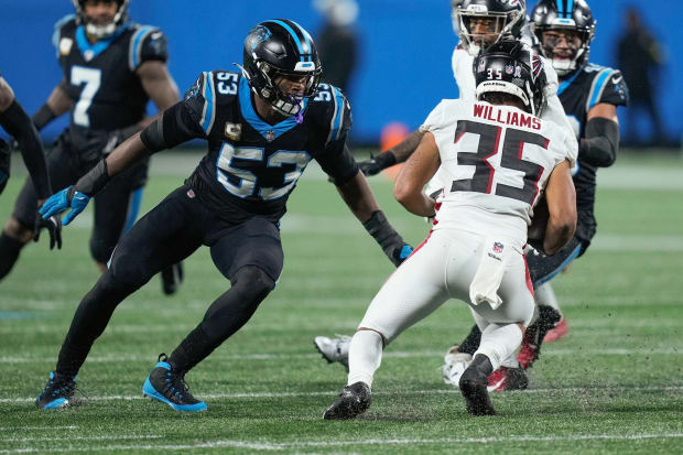 Panthers' Brian Burns returns to practice, but status for Week 1