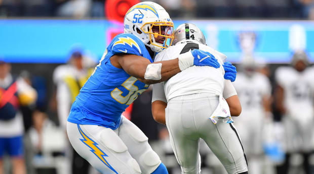 Chargers Notes: Josh Jacobs Could Be A Problem, Joey Bosa's Status  Downgraded - Sports Illustrated Los Angeles Chargers News, Analysis and More