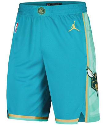 Charlotte Hornets Nike 2021/22 City Edition Swingman Shorts - Teal