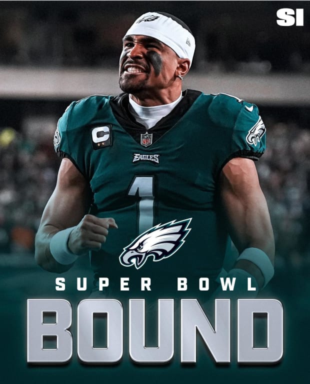 Eagles vs. 49ers 2023 playoff game coverage and Philadelphia player posters