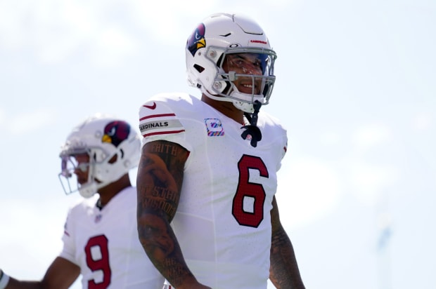 Arizona Cardinals' James Conner, on the team's new uniforms