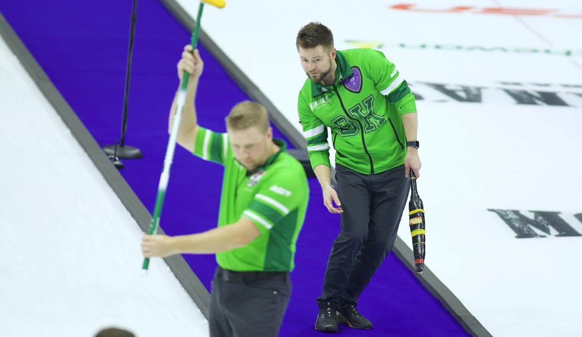 Montana’s Brier Team Bottcher vs Team Gushue Playoff in Regina BVM