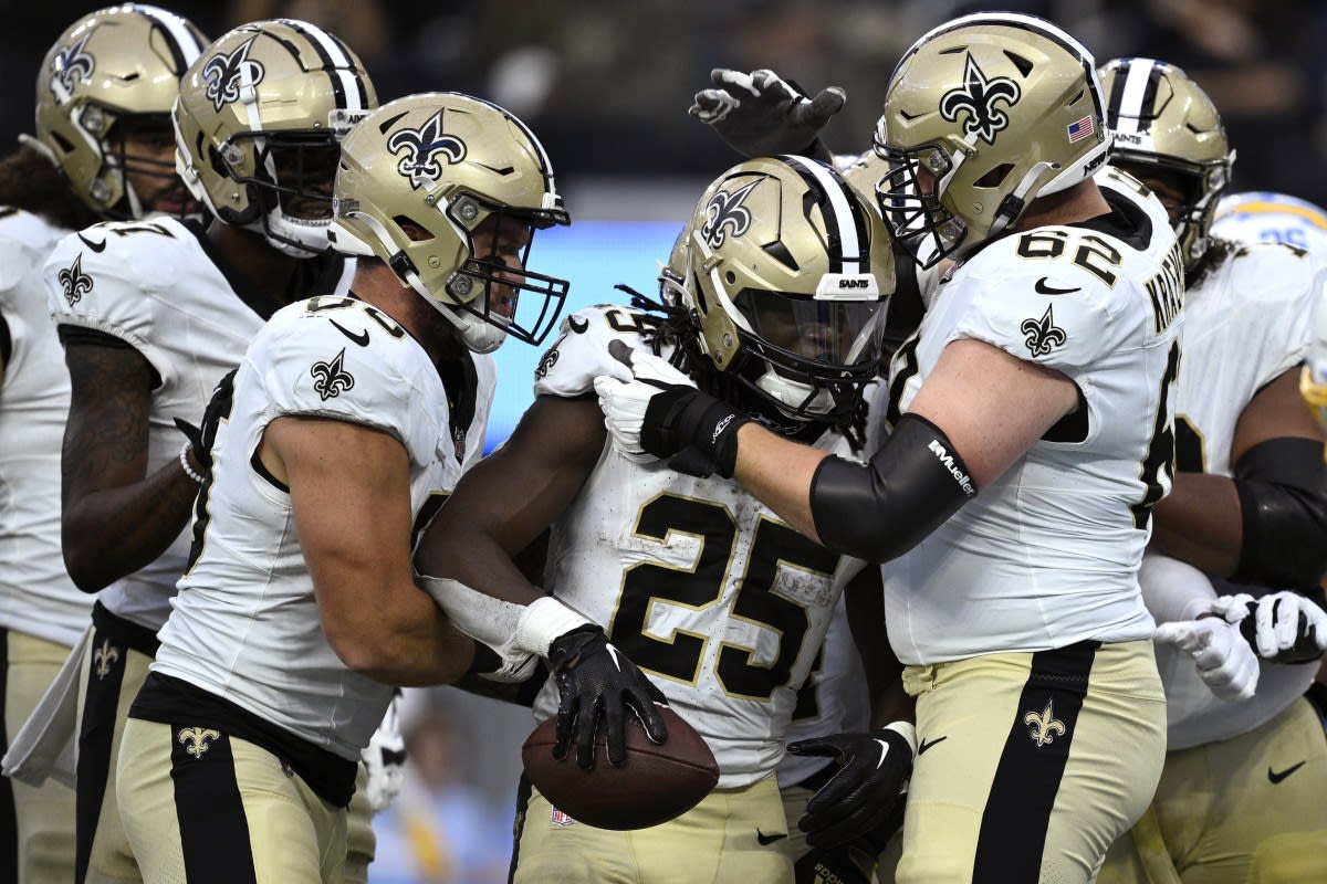 Saints WRs Olave, Thomas and Shaheed look to exploit a Panthers secondary  without CB Jaycee Horn