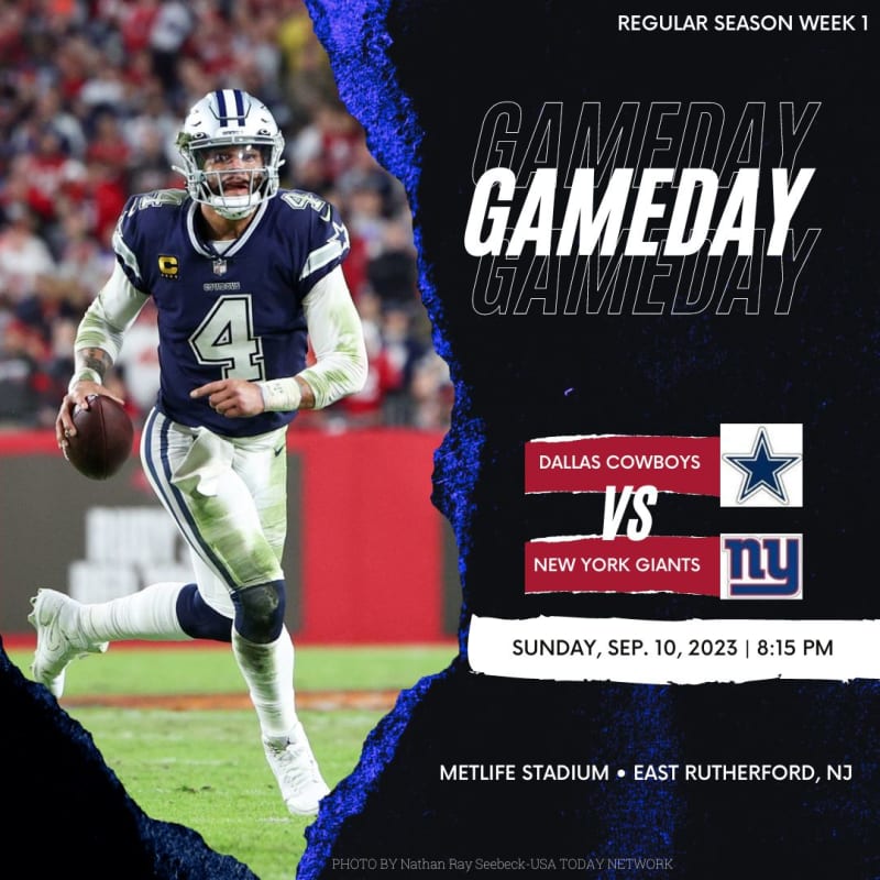 New Faces and Classic Matchup: Giants vs Cowboys on Sunday Night Football -  BVM Sports