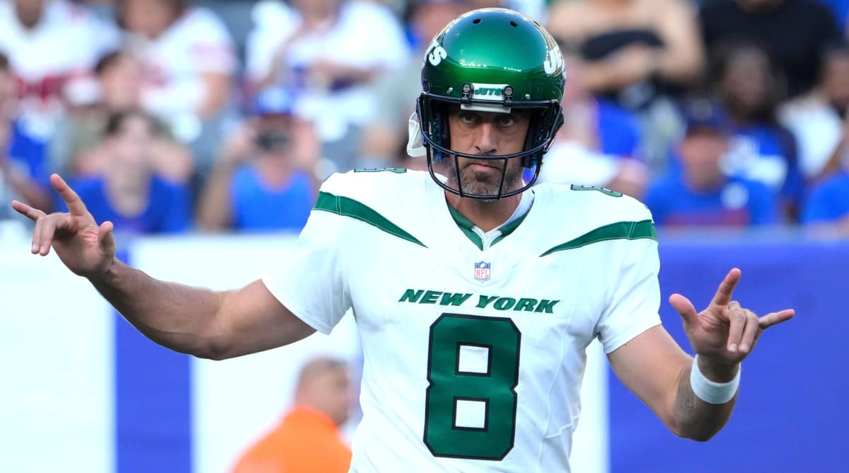 Aaron Rodgers throws first TD pass with the Jets in his second series vs.  Giants – NewsNation