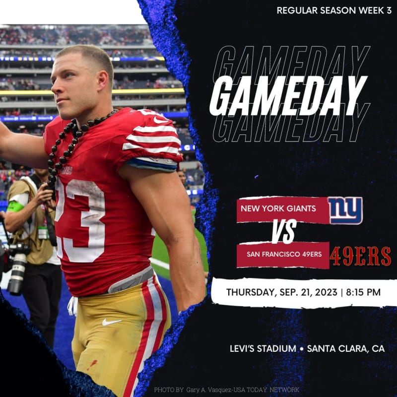 Game Day Preview: NY Giants get ready for Thursday Night Football against  the 49ers 