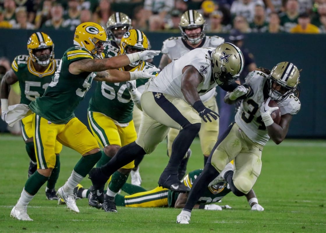 Saints' Shorthanded Backfield Must Still Make Plays at Green Bay