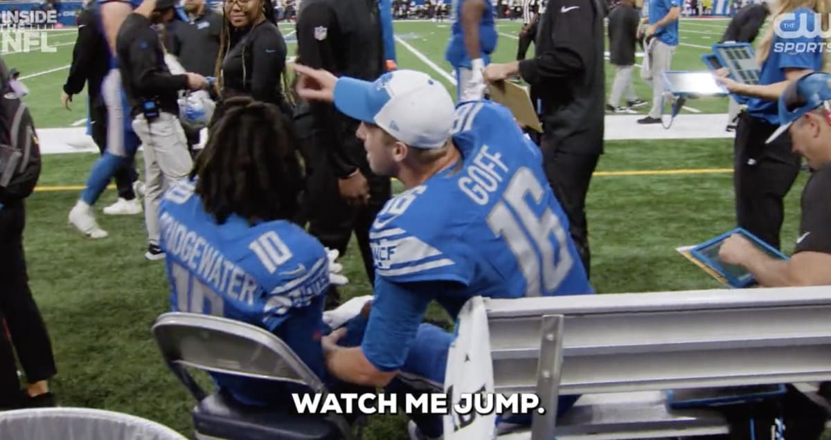 NFL Films Mics Caught Jared Goff Laughing at His 'Horrible' TD Celebration