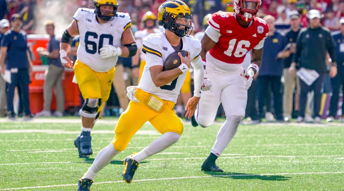 J.J. McCarthy has a hand in 3 touchdowns in No. 2 Wolverines rout of  Nebraska