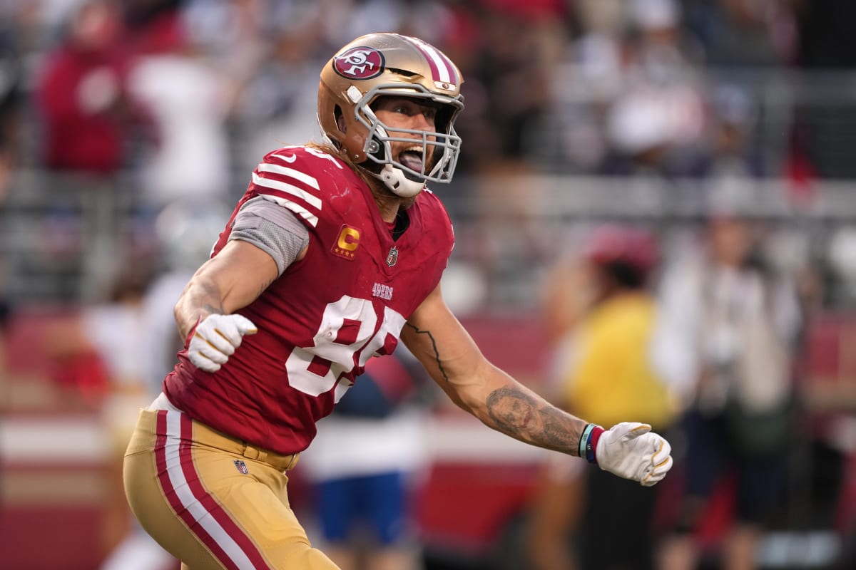 49ers' George Kittle Trashed Cowboys With NSFW Message on Shirt