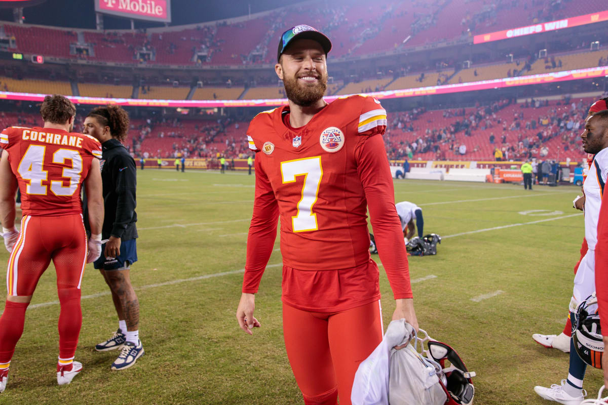 Chiefs' Harrison Butker with His Kids After Super Bowl Win: Photos