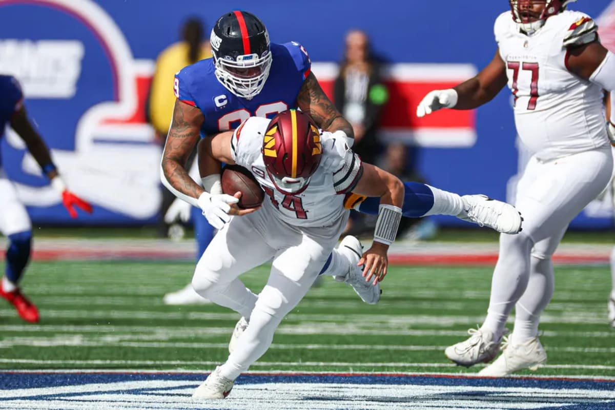 Giants' Daniel Jones on Pace to Shatter NFL Record for Sacks Taken in  Season - Sports Illustrated