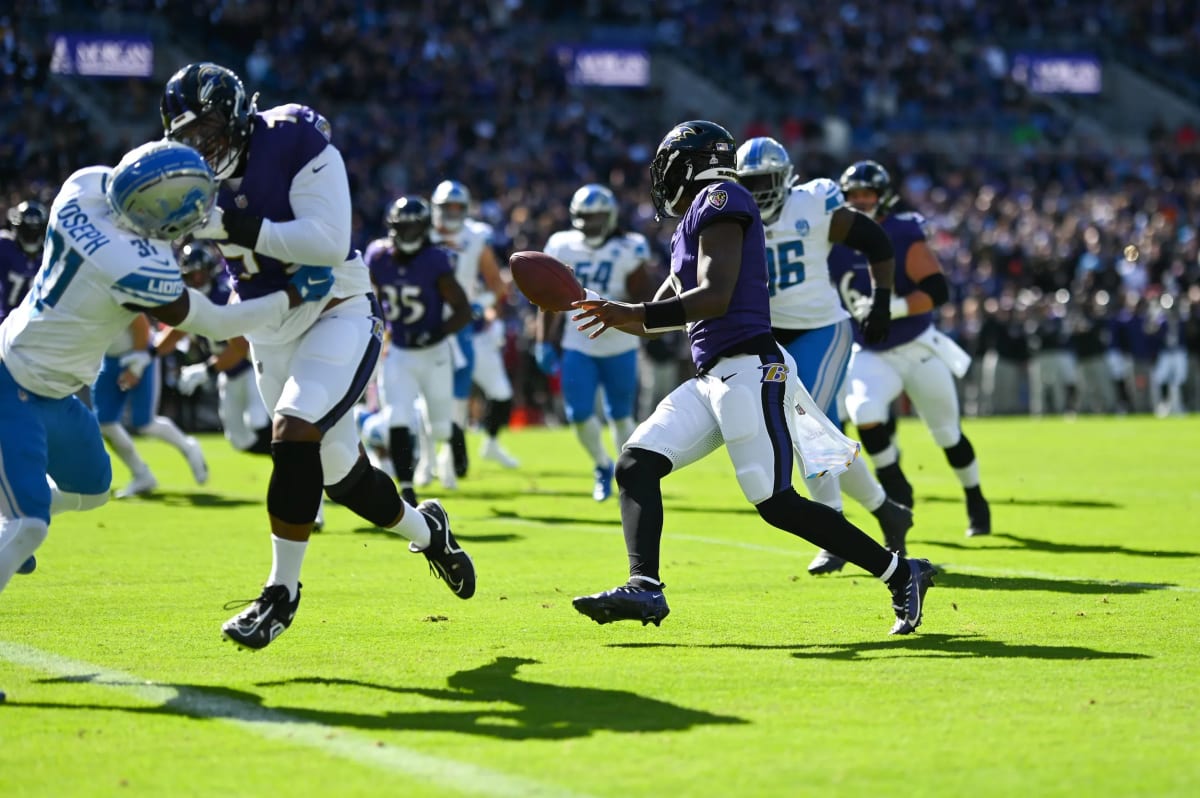 Baltimore Ravens S Marcus Williams Out, Detroit Lions RB Jahmyr