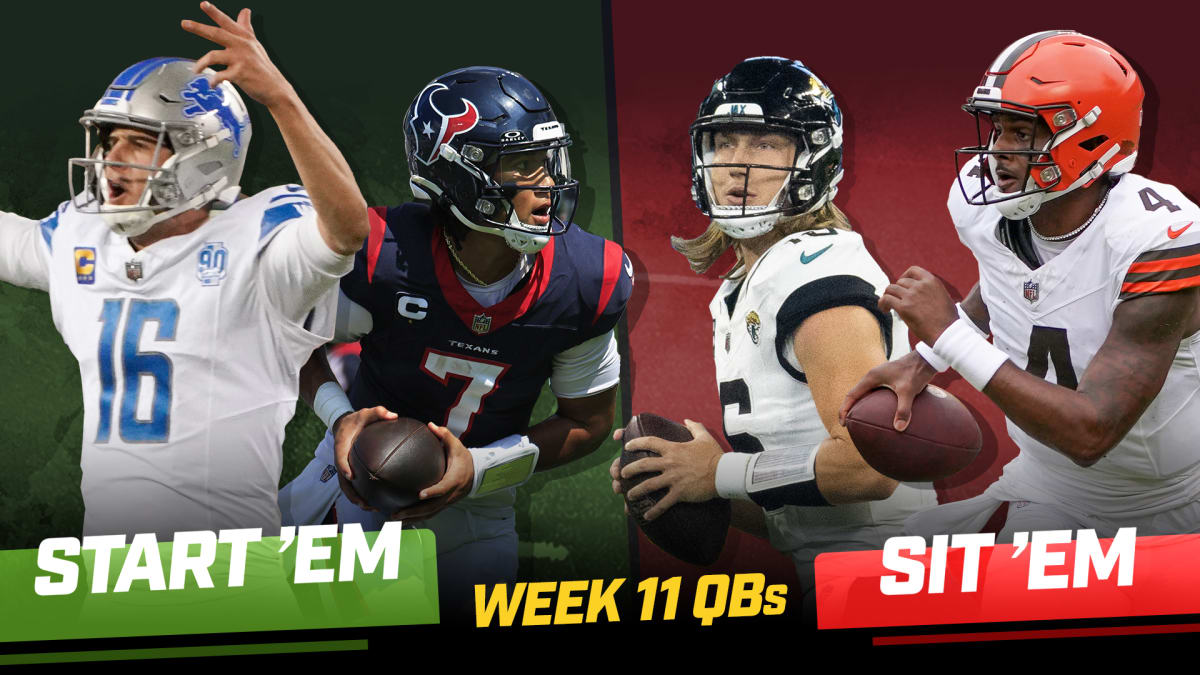 Week 11 Start ’Em, Sit ’Em Quarterbacks