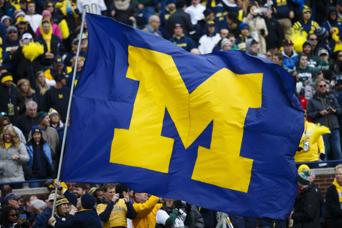 College Football World Roasted Michigan for Covering Their Sideline With Flags