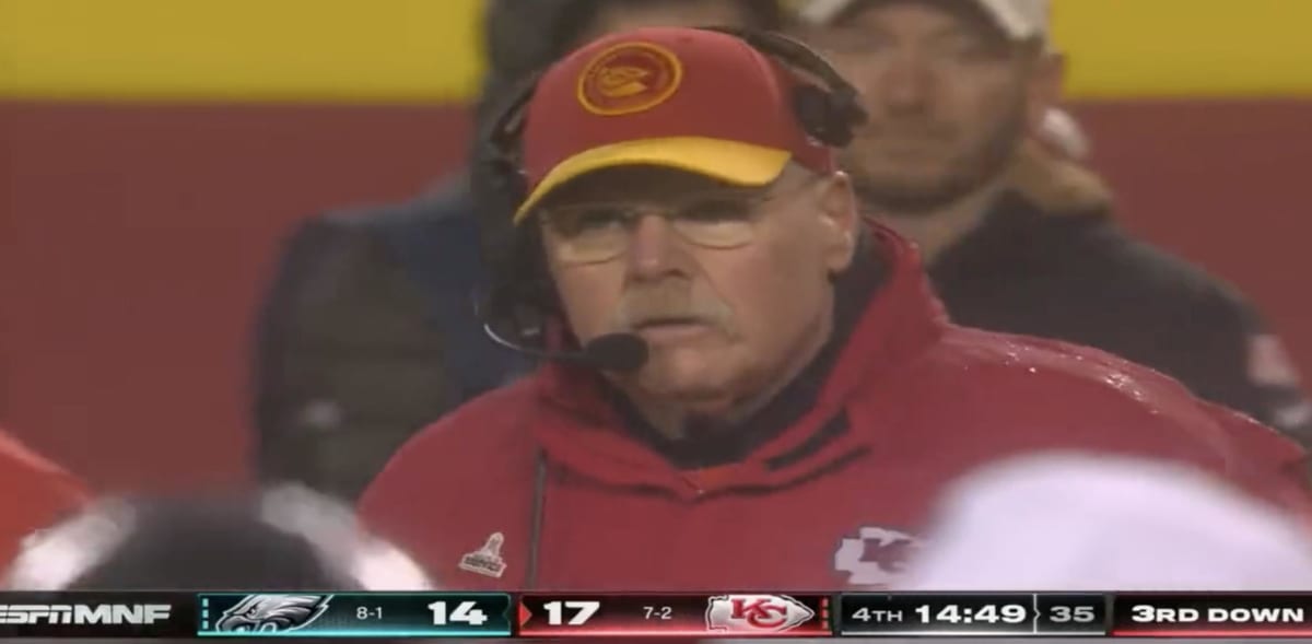 Cameras Caught Andy Reid Giving Travis Kelce Such An Angry Look During ...