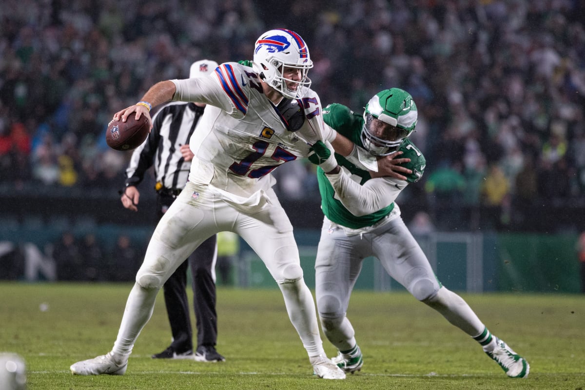 Artist Creates Josh Allen Snow Sculpture of Crucial Missed Penalty in Bills-Eagles Game