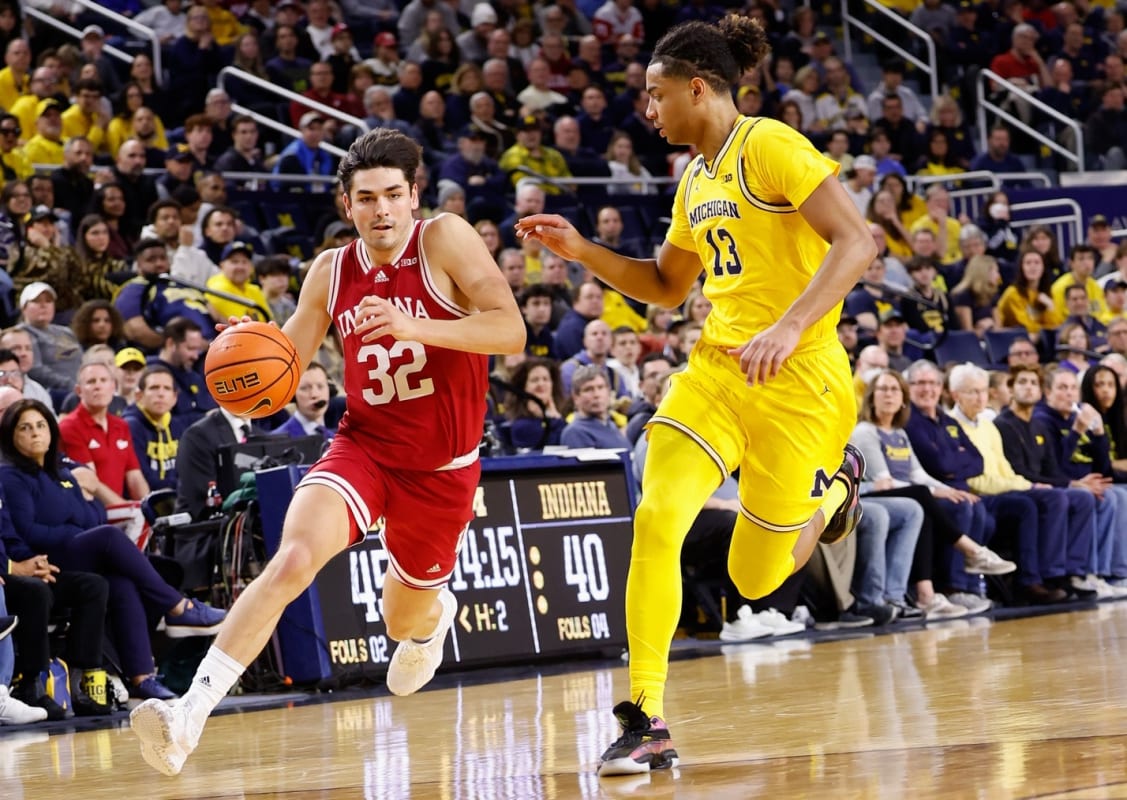 Trey Galloway Layup Ties Game in Indiana vs Michigan Showdown BVM Sports