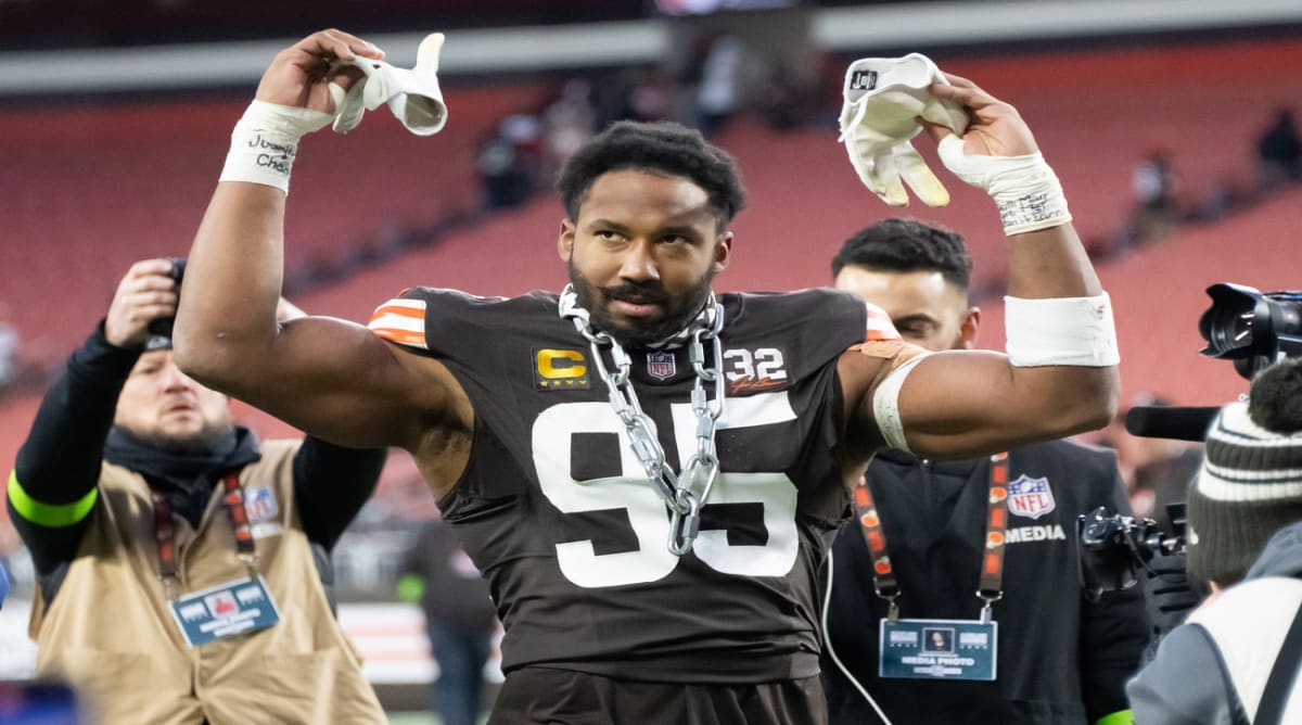 Myles Garrett Will Likely Be Fined for What He Said About 'Horrific' Refs  After Browns' Win