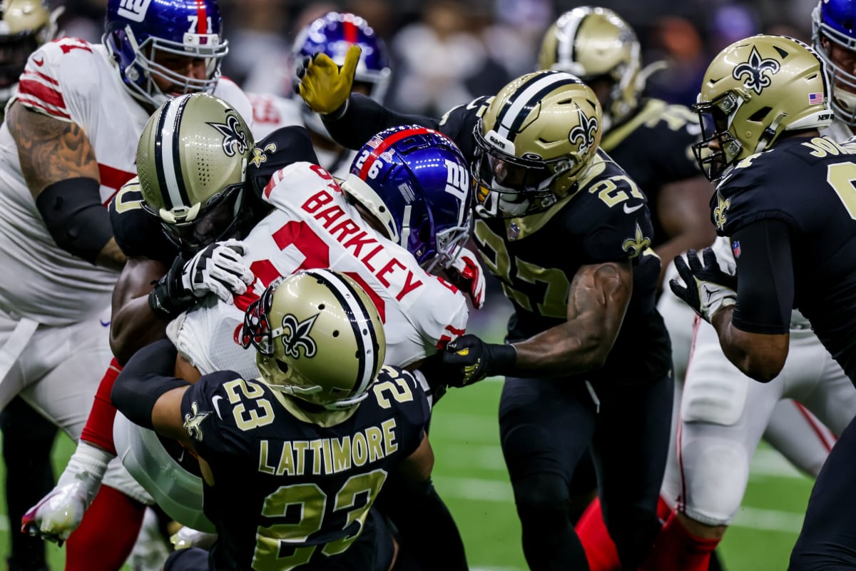 Saints Porous Run Defense Must Meet Challenge of Giants Top Weapon