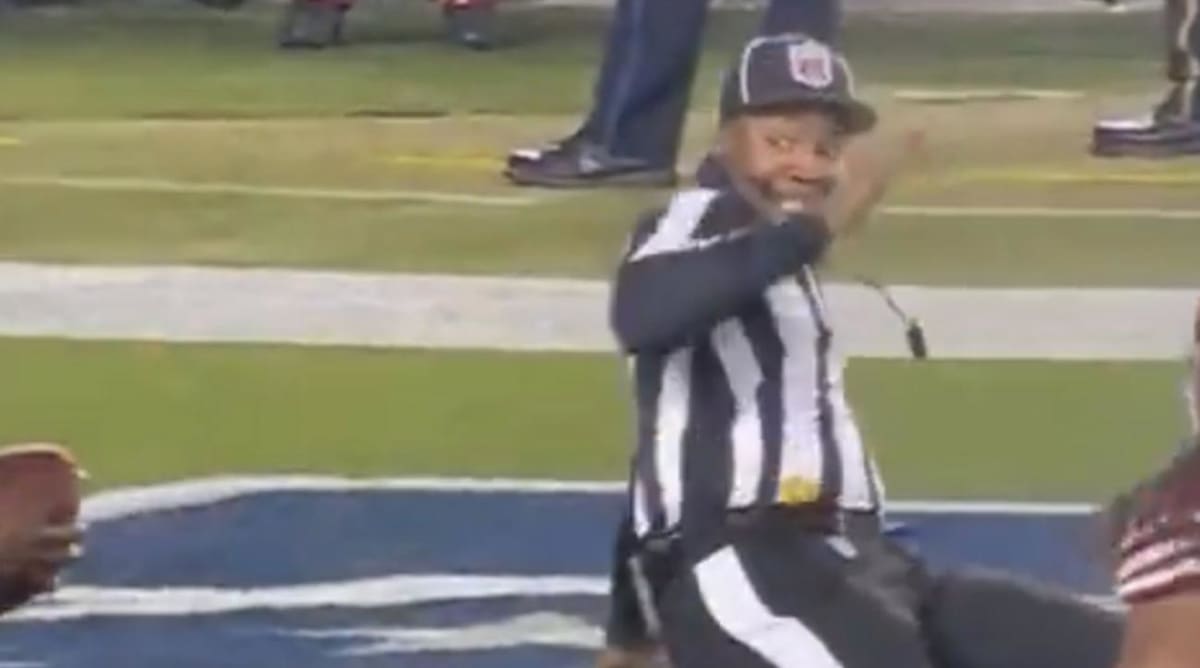 NFL Fans Couldn’t Stop Laughing at the Face the Ref Made Before Tripping Lamar Jackson in End Zone