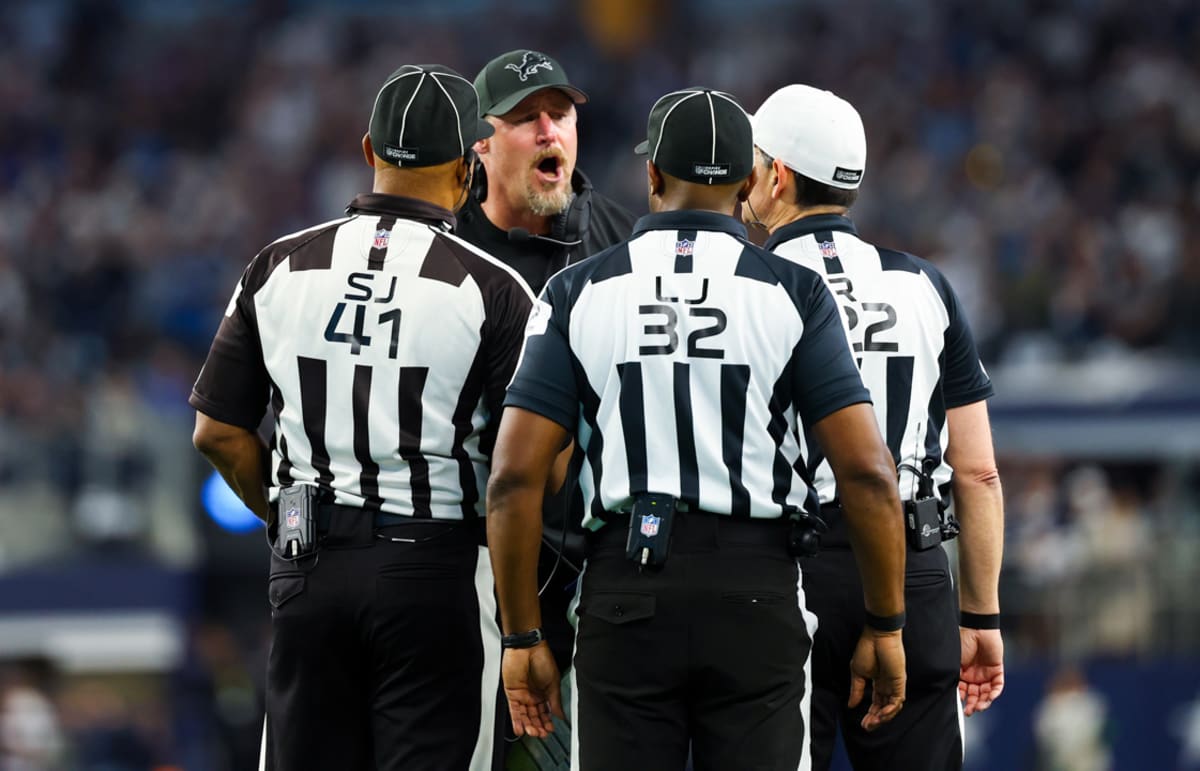 Detroit Lions' Coach Dan Campbell and Players React to Controversial